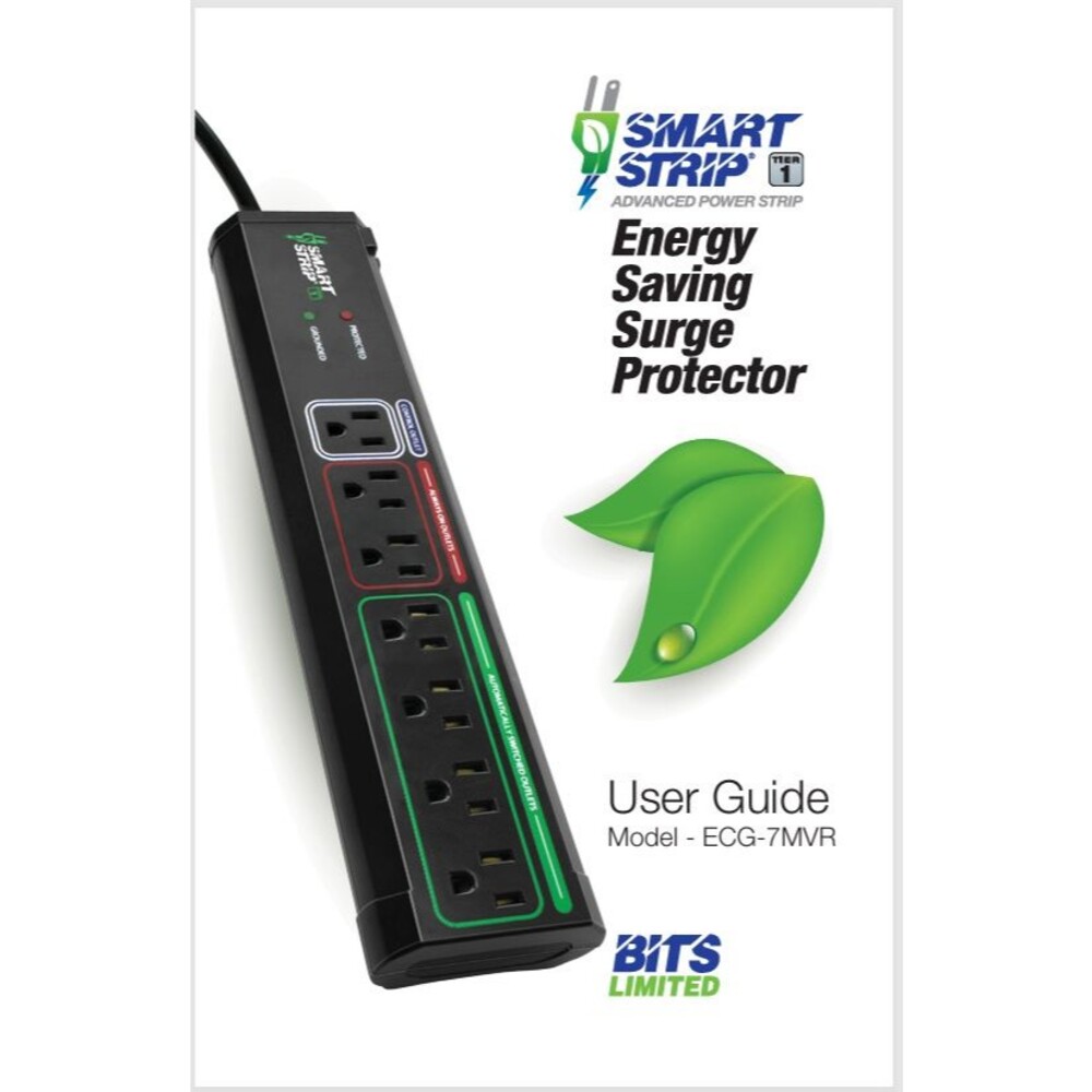 Smart Strip Energy Saving Surge Protector with 3-foot Pwr Cord/$38-dollar value.